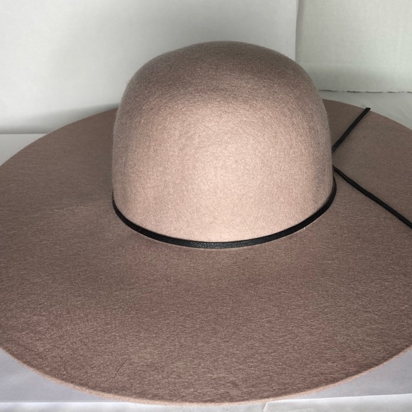 Nordstrom Brass Plum (BP) Wool Floppy Hat in Rose Pink - Picture 7 of 11